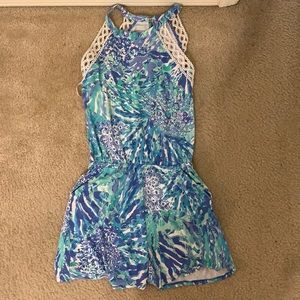Lilly Pulitzer blue romper